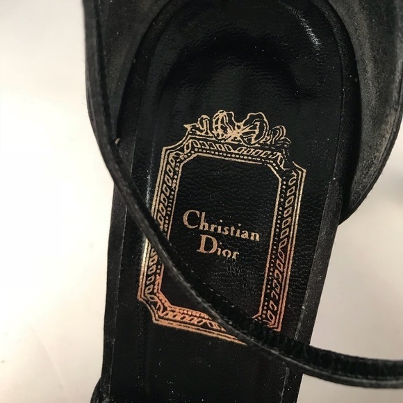 Dior Silk/Satin Rhinestone Heels- Size 8 - Picture 2 of 8